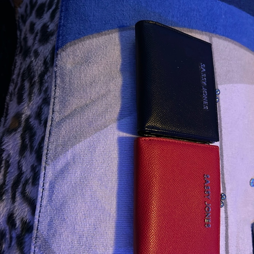 Black and red sassy jones wallets